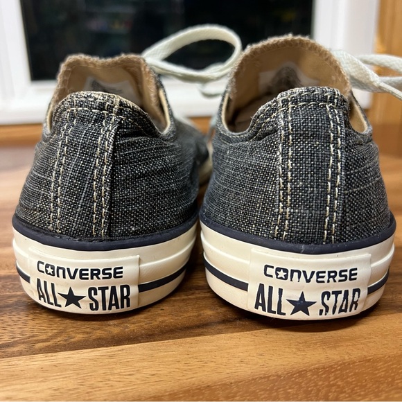 Converse Chuck Taylor All Star Ox sneakers black/grey/gold woven Women’s Size 9 - Picture 5 of 16